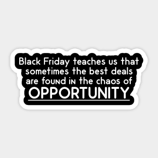 Black Friday Lesson Sticker